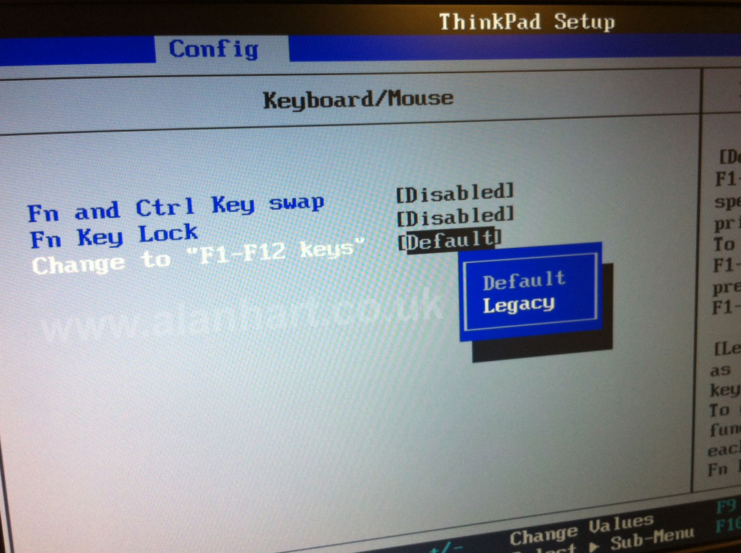 Change ThinkPad Edge Fn Keys Back to Normal Function Keys | Alan Hart